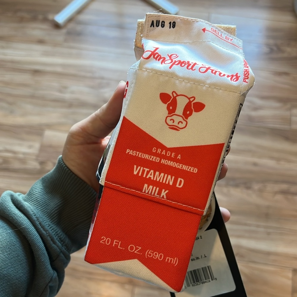BNWT Jansport milk carton pencil pouch - Picture 3 of 8